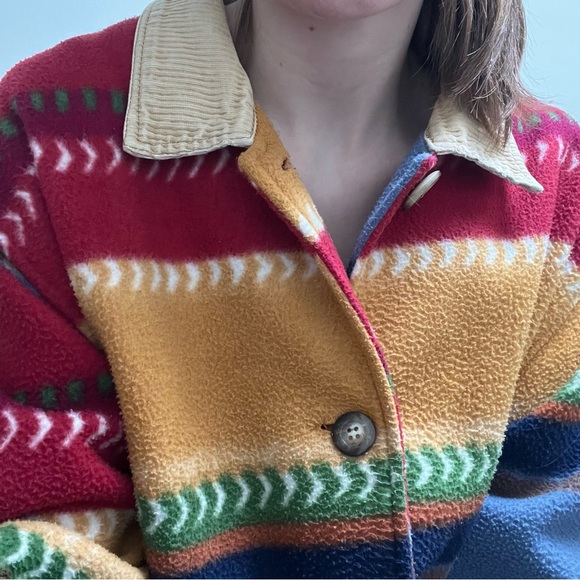 Vintage Fleece Button Up Jacket - Picture 5 of 16